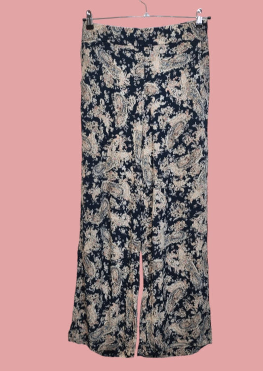 Εμπριμέ Λαχούρ Γυναικεία Παντελόνα LINDEX σε  Σκούρο Μπλε Χρώμα (Medium)