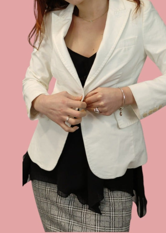 Γυναικείο Σακάκι σε Λευκό Χρώμα (Small)