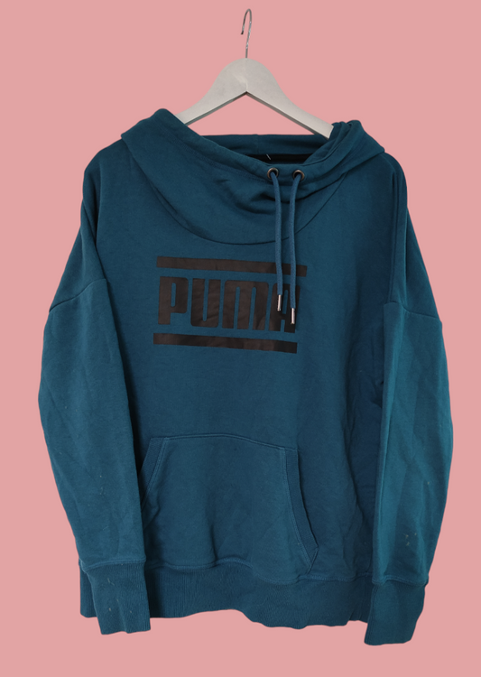 Γυναικεία Φούτερ Μπλούζα PUMA σε Πετρόλ χρώμα (L/XL)