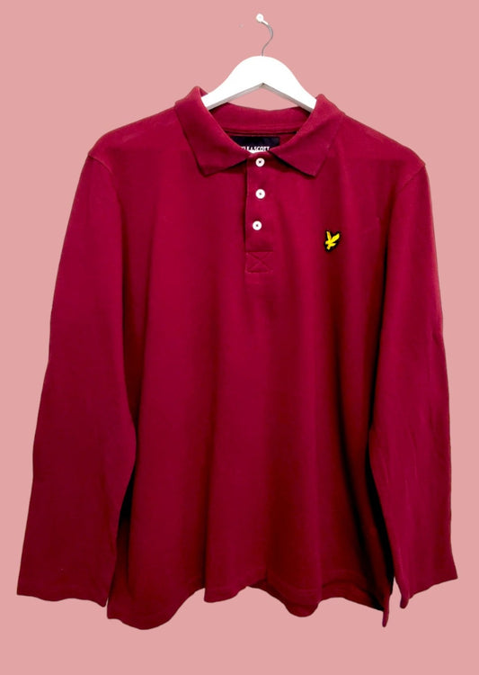 Ανδρική Μπλούζα LYLE & SCOTT σε Μπορντό χρώμα (Large)