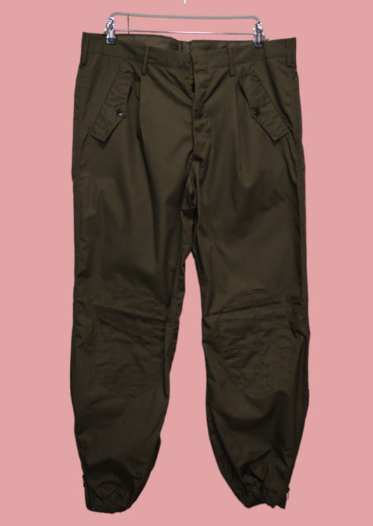 Αυθεντικό, Vintage, Army Aνδρικό Παντελόνι σε Χακί χρώμα (Large)