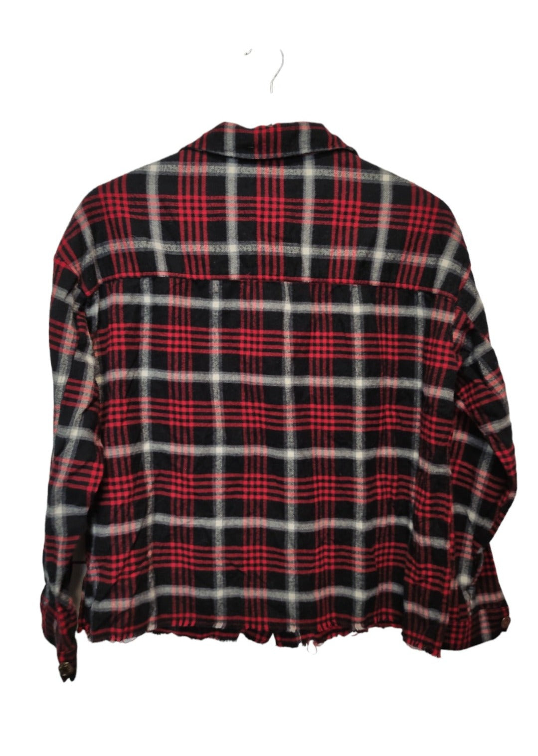 Top Branded, Ενισχυμένο, Καρό Γυναικείο Πουκάμισο - Flannel σε Κόκκινο-Μαύρο χρώμα (S/M)
