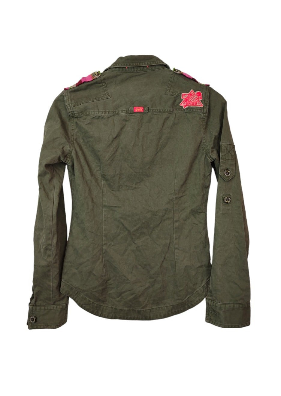 Army Style Γυναικείο Πουκάμισο SUPERDRY σε Χακί Χρώμα (XS)