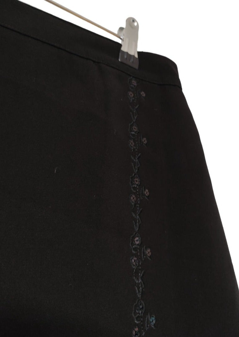 Vintage, Maxi Φούστα σε ίσια γραμμή NEVKA σε Μαύρο χρώμα (Large)