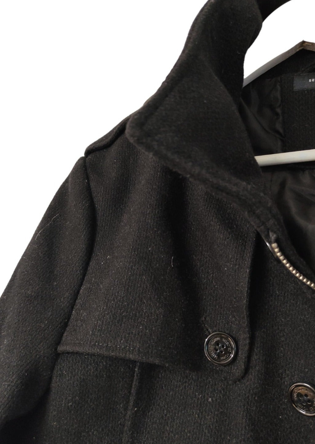 Ανδρικό Παλτό SELECTED σε Μαύρο Χρώμα (Small)
