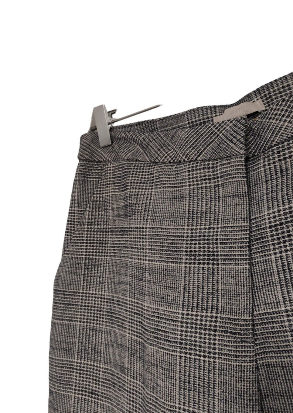 Πτι-Καρό Γυναικείο Παντελόνι H&M σε Γκρι-Μαύρο χρώμα (Large)