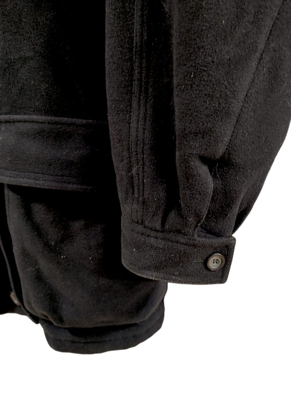 Μάλλινο, Ανδρικό Ημίπαλτο BUGATTI σε Μαύρο Χρώμα (XL)