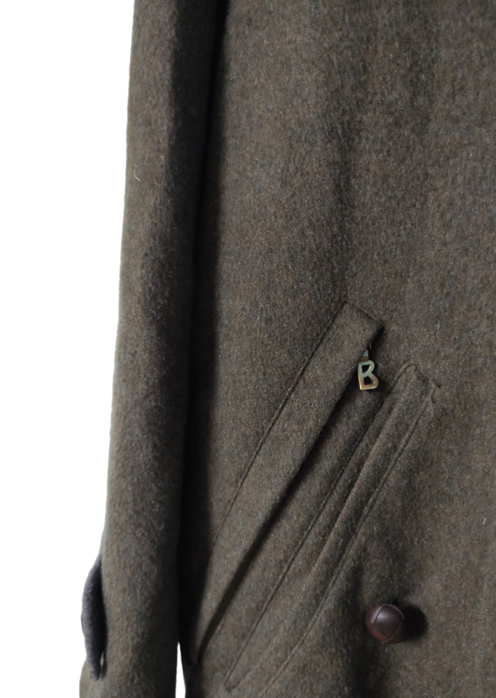 Vintage Style, Μάλλινο, Ανδρικό Παλτό BOGNER σε Χακί Χρώμα (2XL)