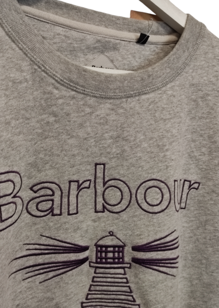 Ανδρική Φούτερ Μπλούζα BARBOUR σε Ανοιχτό Γκρι Χρώμα (XL)