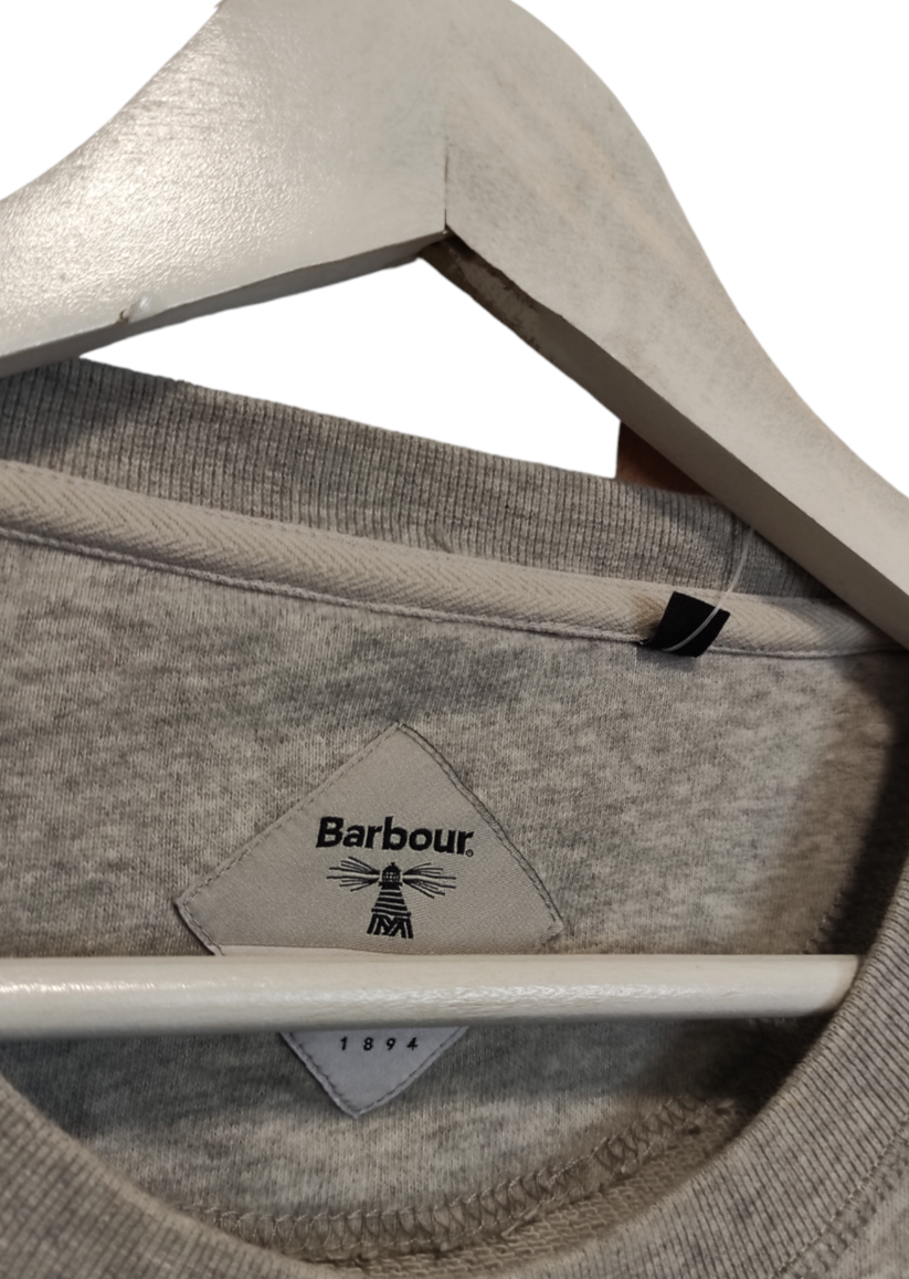 Ανδρική Φούτερ Μπλούζα BARBOUR σε Ανοιχτό Γκρι Χρώμα (XL)