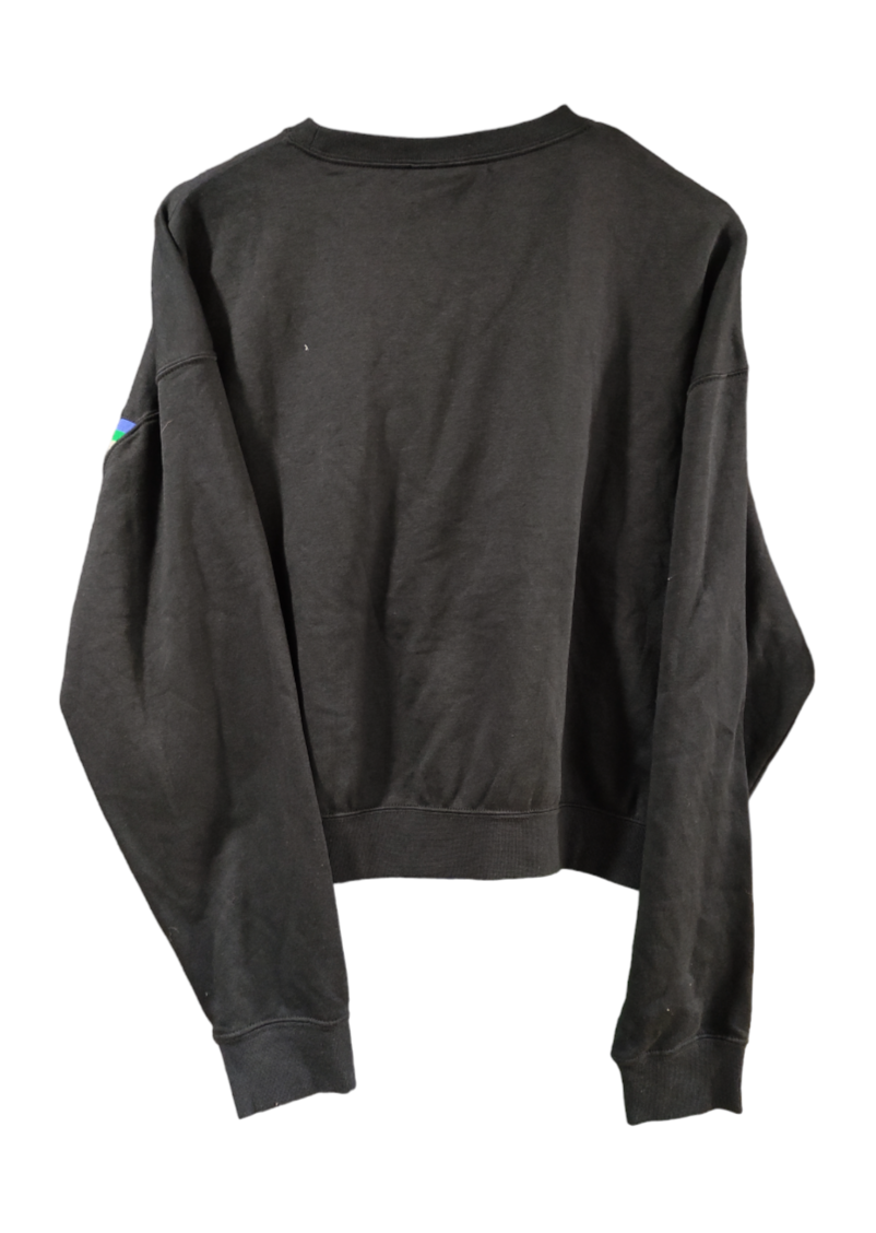 Top Branded, Αθλητική, Γυναικεία Φούτερ Μπλούζα σε Μαύρο Χρώμα (Large)