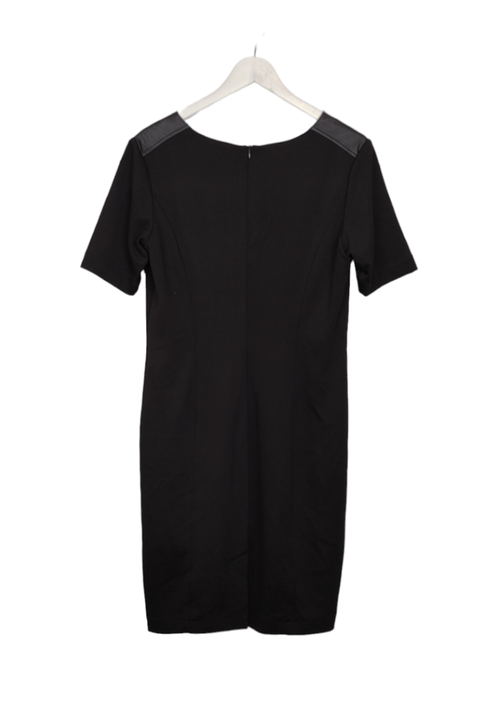 Midi Φόρεμα Δερματίνης COMMA σε Μαύρο Χρώμα (Medium)