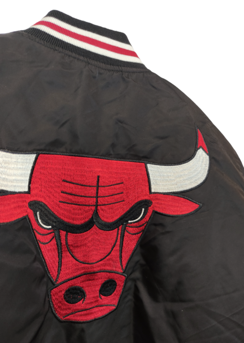 Σπορ Γυναικείο Μπουφάν/Sport Bomber Jacket - NBA CHICAGO BULLS σε Μαύρο χρώμα (Small)
