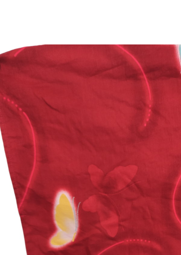 Vintage Κιμονό σε Κόκκινο χρώμα με παραδοσιακό σχέδιο (Καλύπτει έως και XL)