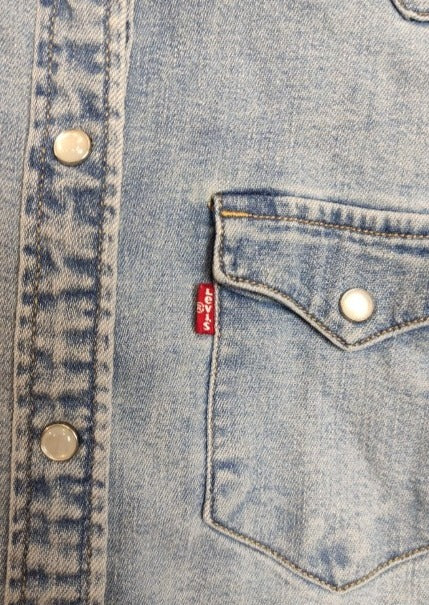 Γυναικείο Τζιν Πουκάμισο LEVI'S σε Σιέλ Ανοιχτό Denim (Small)