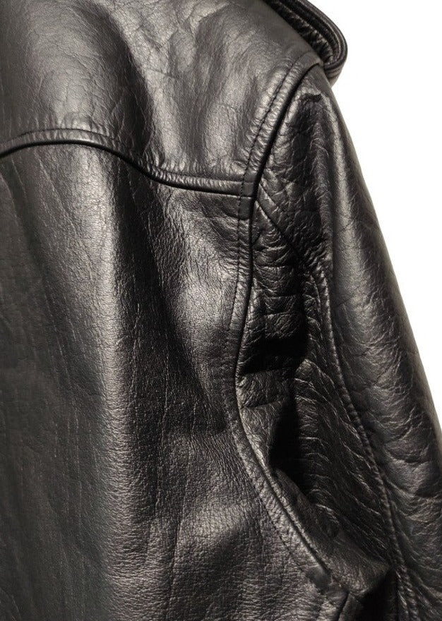 Vintage, Ανδρικό Δερμάτινο Τζάκετ σε Μαύρο χρώμα (Medium)