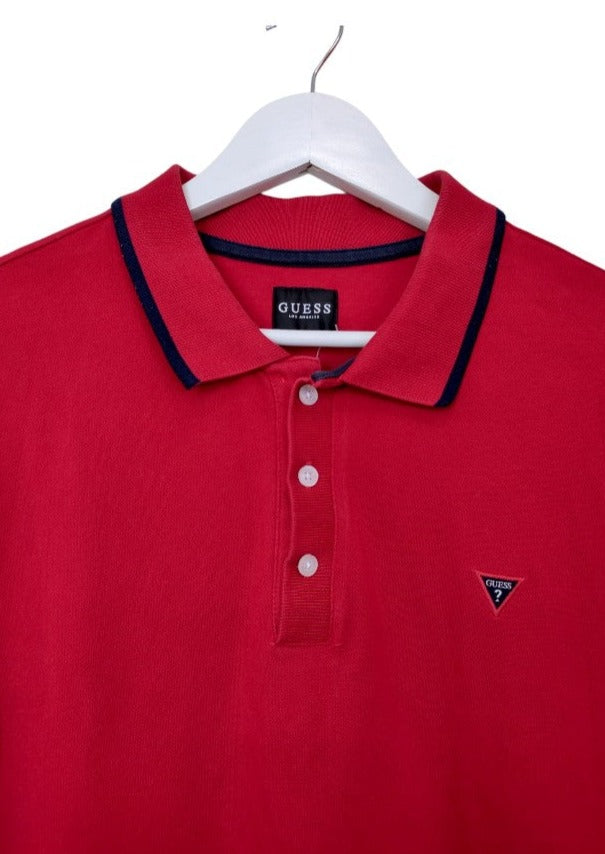 Ανδρική Μπλούζα - T- Shirt GUESS σε Κόκκινο Χρώμα (Medium)