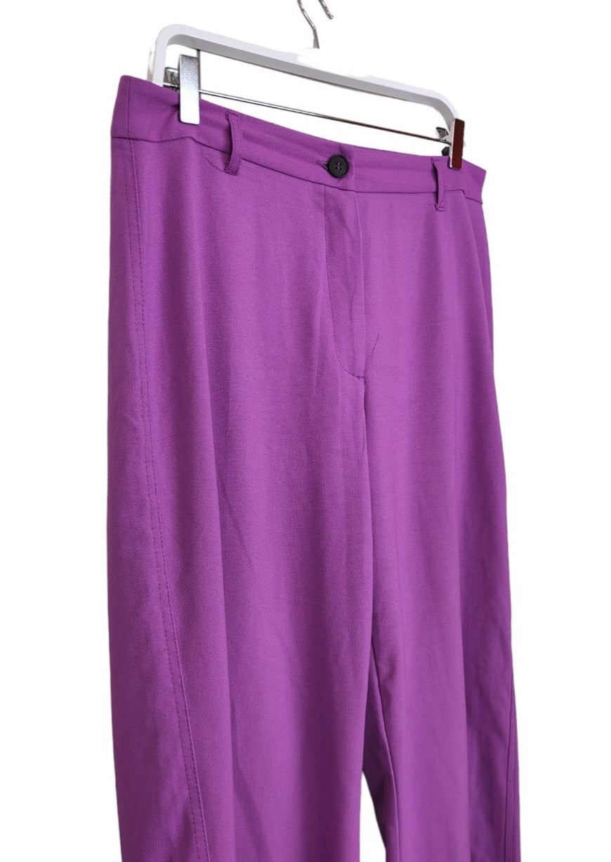 Γυναικεία Παντελόνα BERSHKA σε Βιολετί Χρώμα (Large)