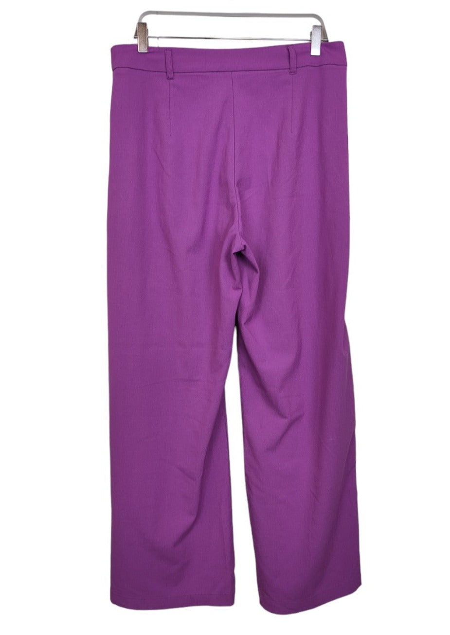 Γυναικεία Παντελόνα BERSHKA σε Βιολετί Χρώμα (Large)