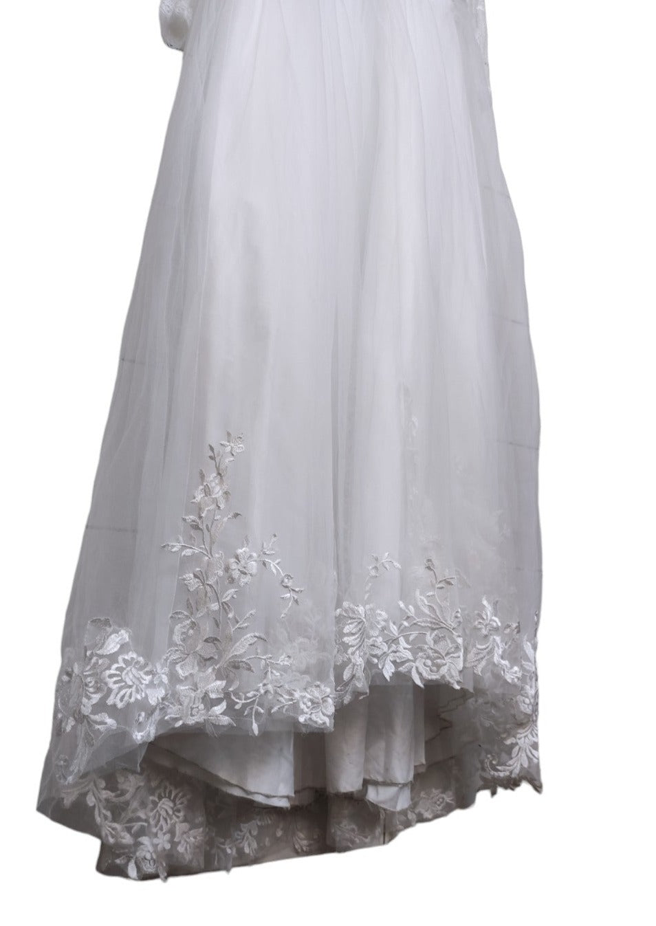Φόρεμα Παρανύμφων με Τούλι σε Λευκό Χρώμα (5-6 ετών)