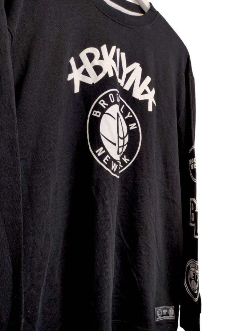 Ανδρική Μπλούζα NBA BROOKLYN σε Μαύρο χρώμα (Medium)