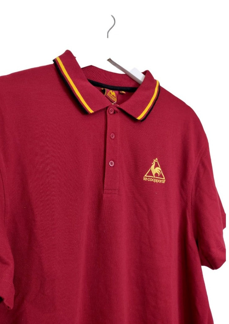 Ανδρική Μπλούζα - T-Shirt τύπου Polo LE COQSPORTIF σε Μπορντώ Χρώμα (XL)