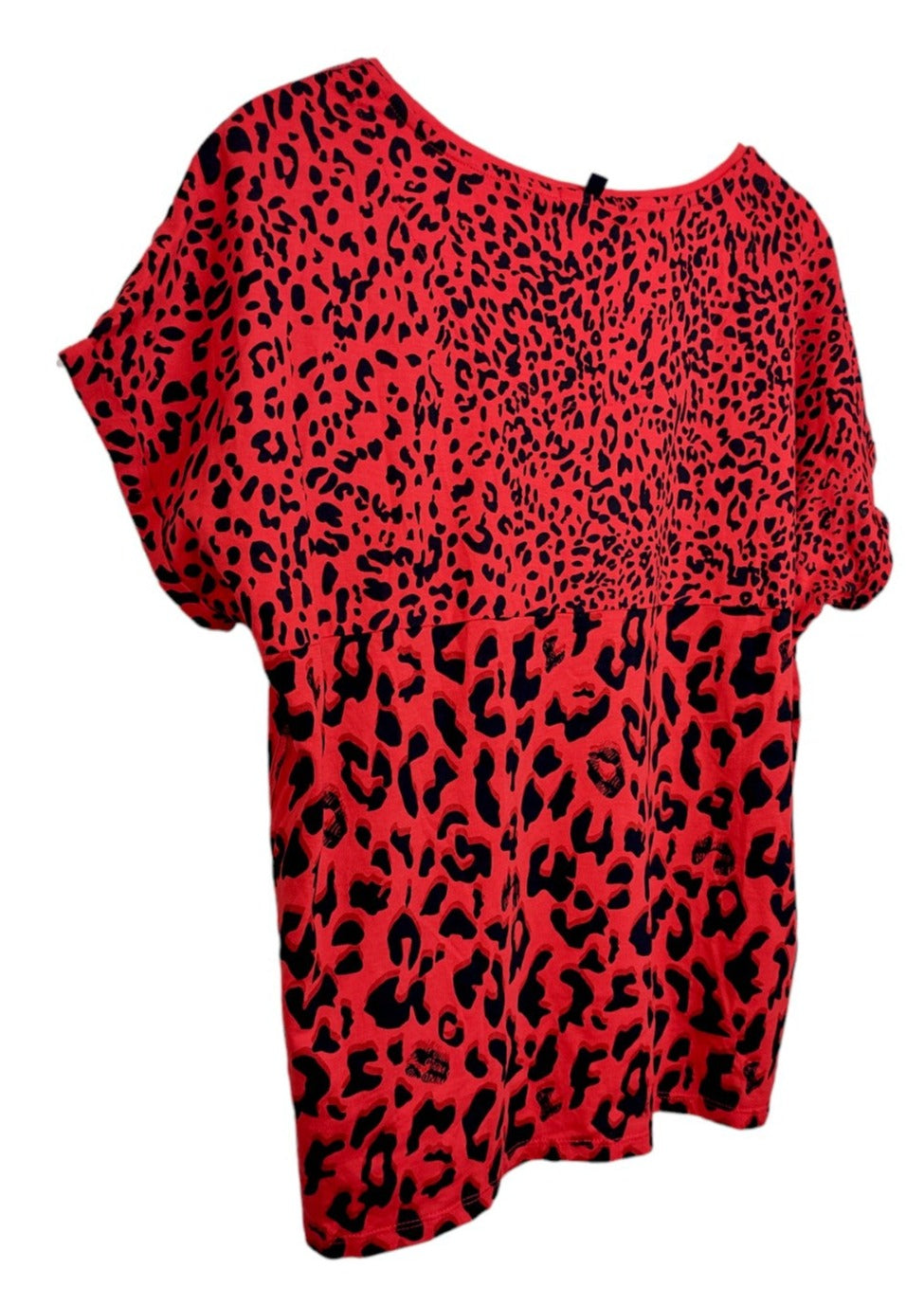 Stock, Animal Print Γυναικεία Μπλούζα σε Κοραλί χρώμα (L/XL)