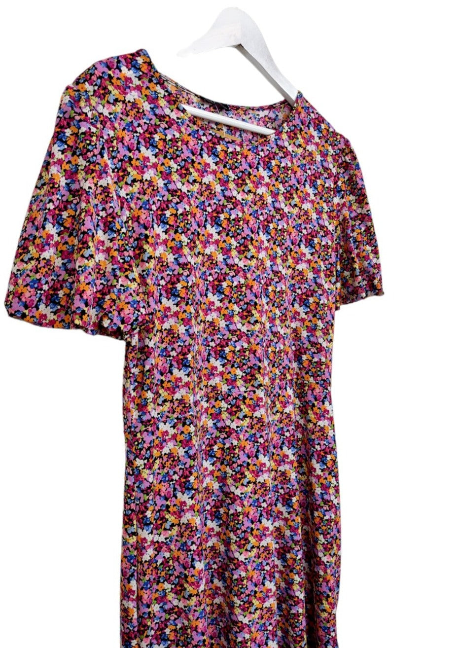 Φλοράλ, Ελαστικό Φόρεμα DUSK σε Ανοιξιάτικα χρώματα (M/L)