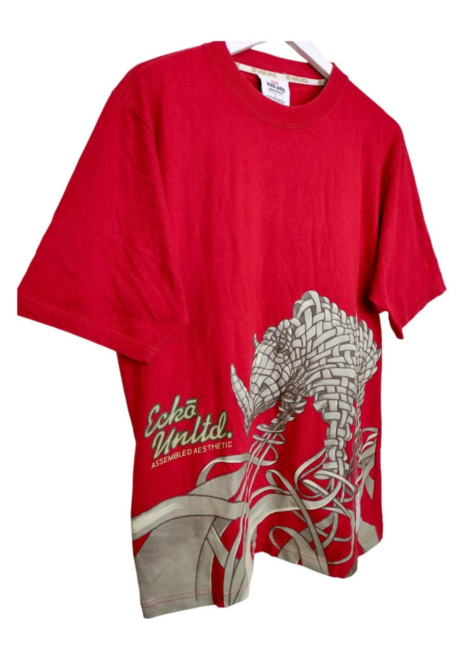 Ανδρική Μπλούζα - T- Shirt ECKP UNLTD σε Κόκκινο χρώμα (Large)