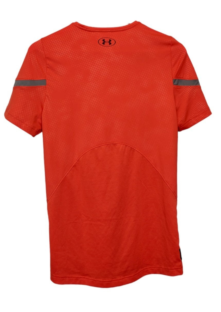 Αθλητική Ανδρική Μπλούζα - T-Shirt UNDER ARMOUR Fitted σε Πορτοκαλί χρώμα (Small)