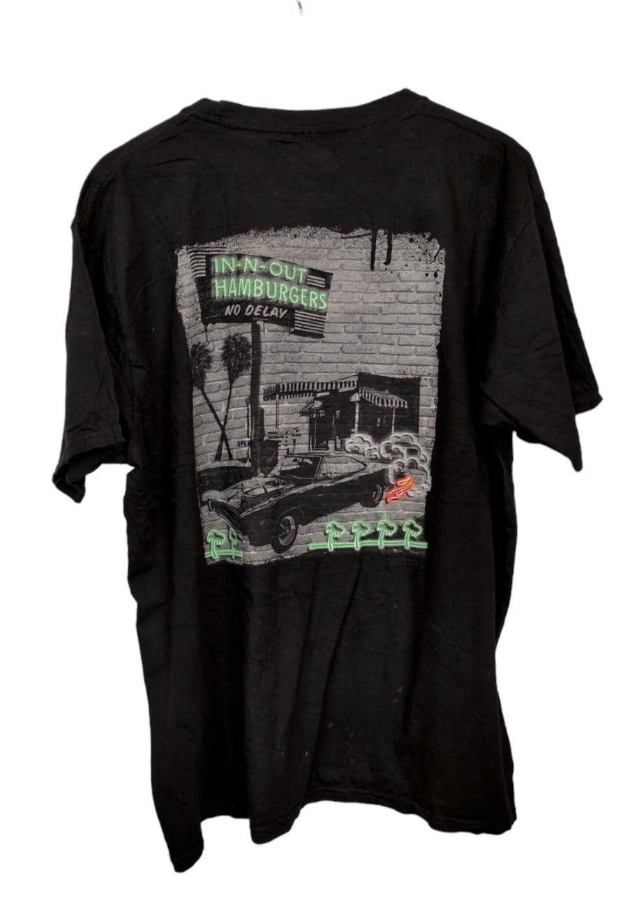 Vintage, Ανδρική Μπλούζα - T- Shirt IN-N-OUT σε Μαύρο χρώμα (XL)