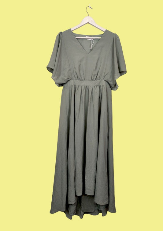 Outlet, Maxi Φόρεμα VILA σε Χακί Χρώμα (Medium)