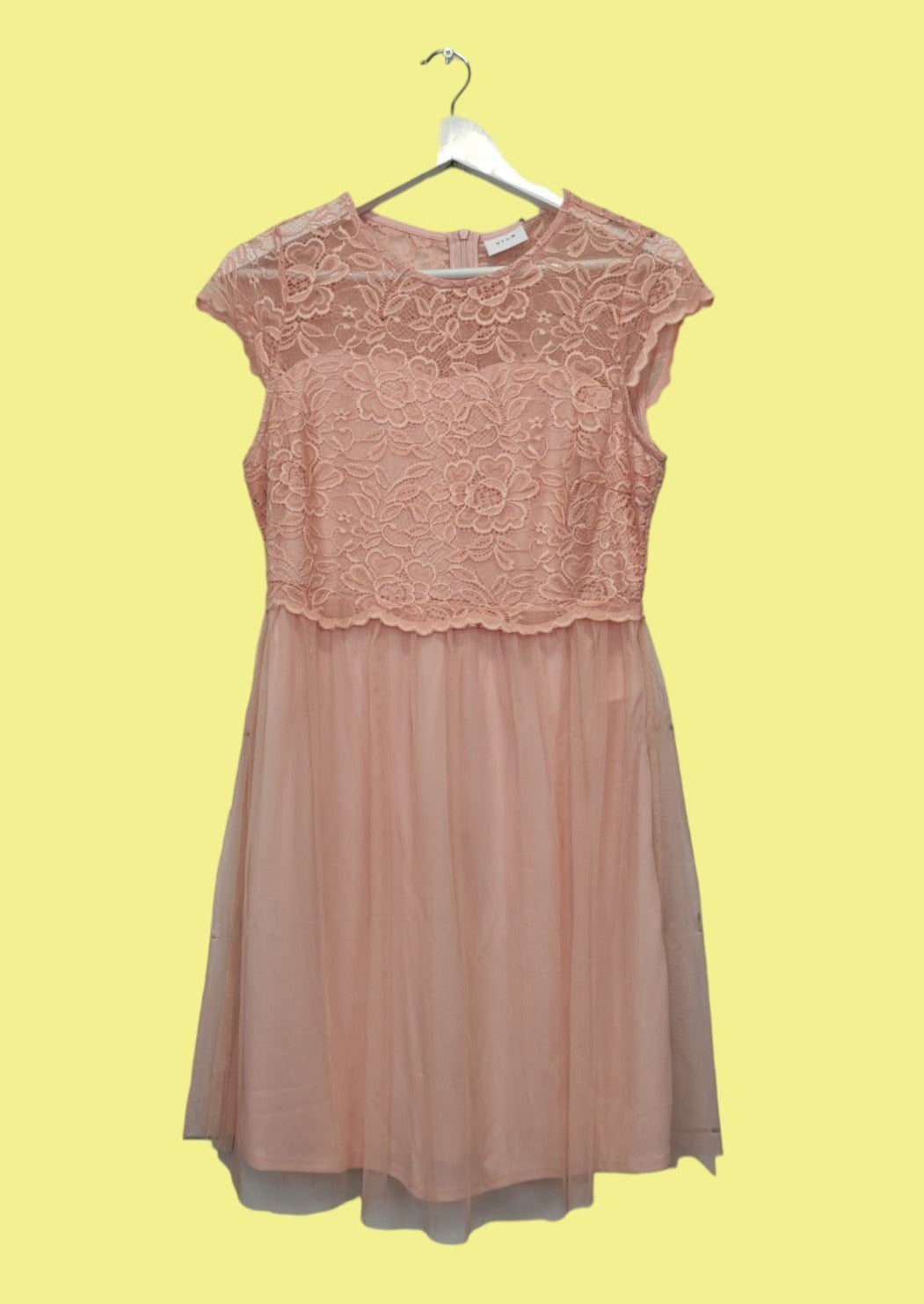 Outlet, Μίνι Φόρεμα VILA σε Dirty Pink (M-No40)