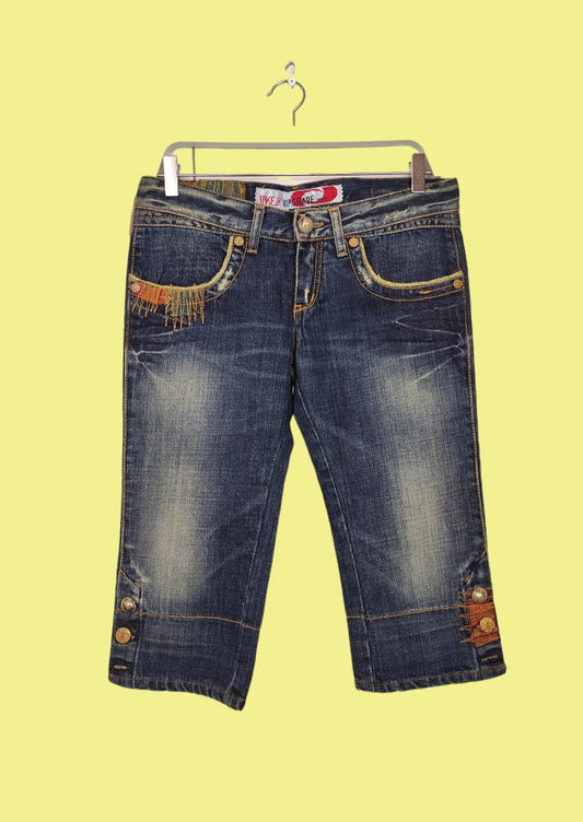 Stock, Γυναικεία Τζιν Βερμούδα TAKE TWO σε Ξεθωριασμένο Denim (No30)