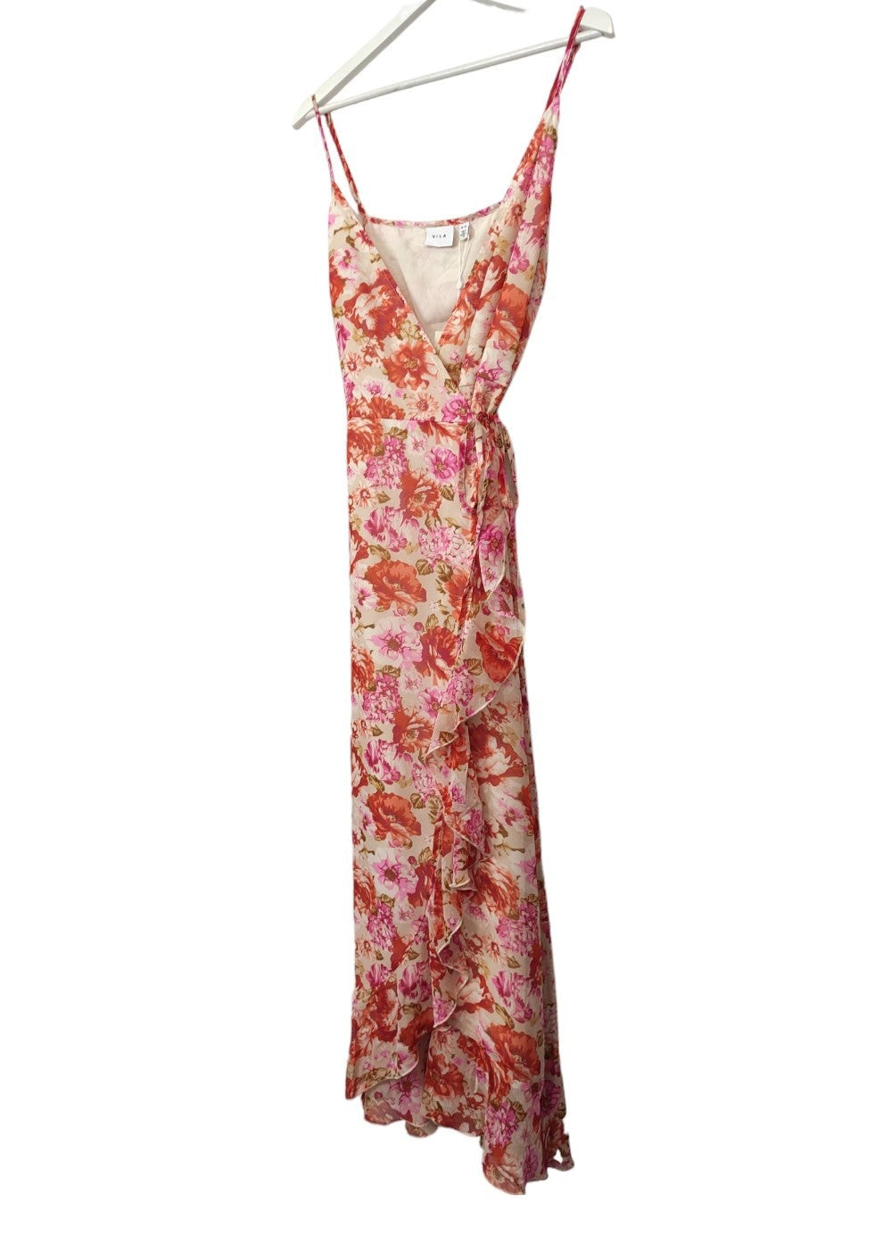 Outlet, Φλοράλ Κρουζέ Φόρεμα VILA με Καλοκαιρινά χρώματα (Medium-40)