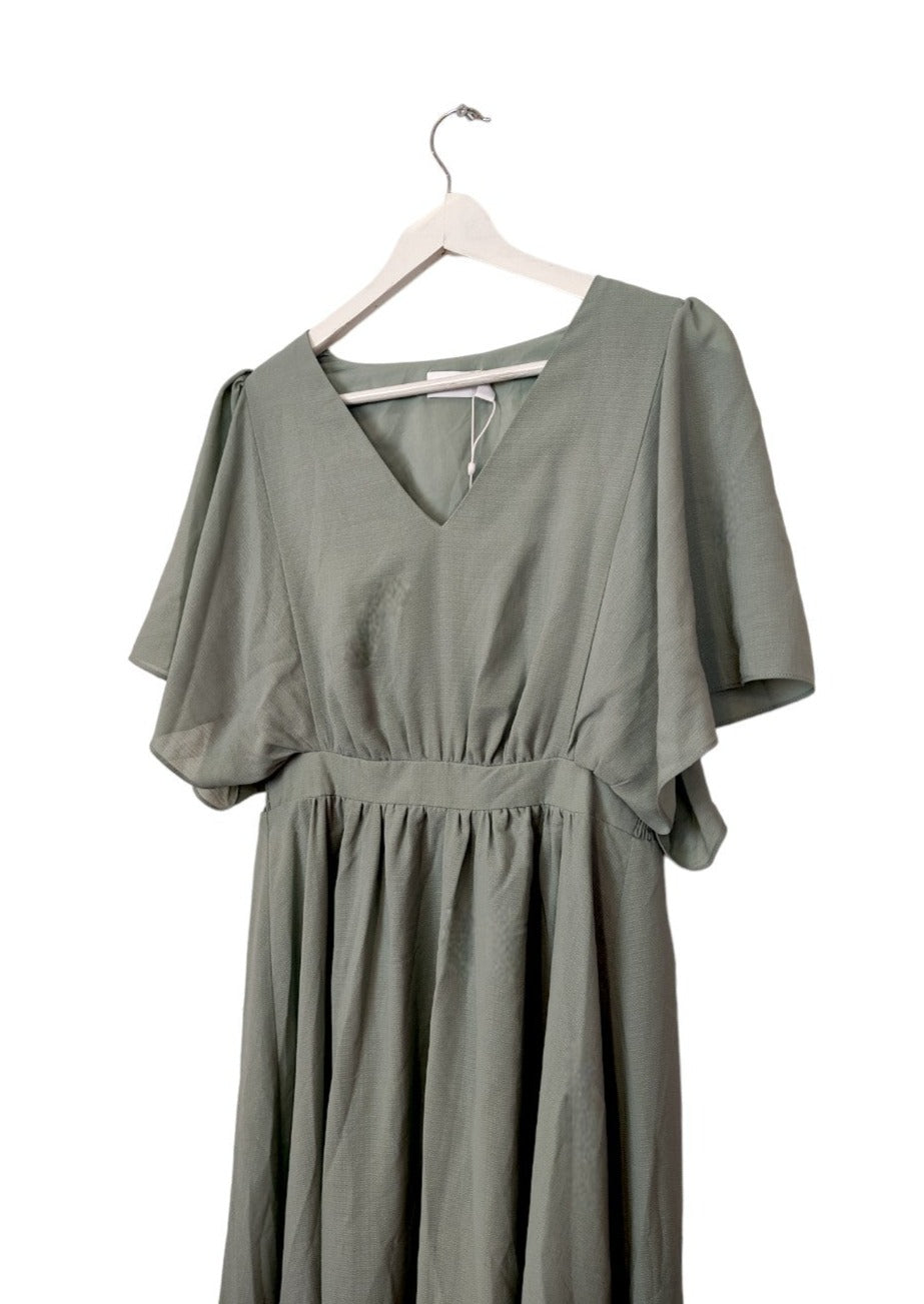 Outlet, Maxi Φόρεμα VILA σε Χακί Χρώμα (Medium)