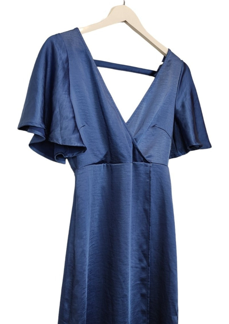 Outlet, Κοντομάνικο Φόρεμα VILA σε Μπλε χρώμα (XS-S)