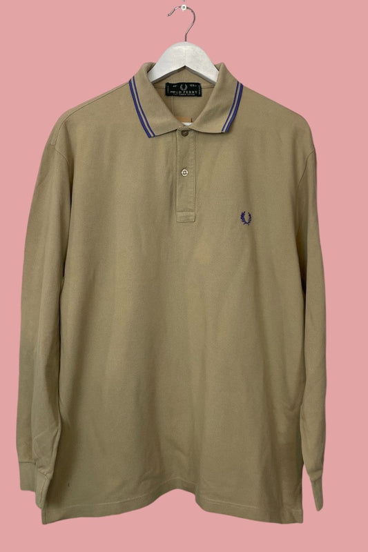 Ανδρική Μπλούζα/Πουλόβερ FRED PERRY σε Μπεζ χρώμα (Large)