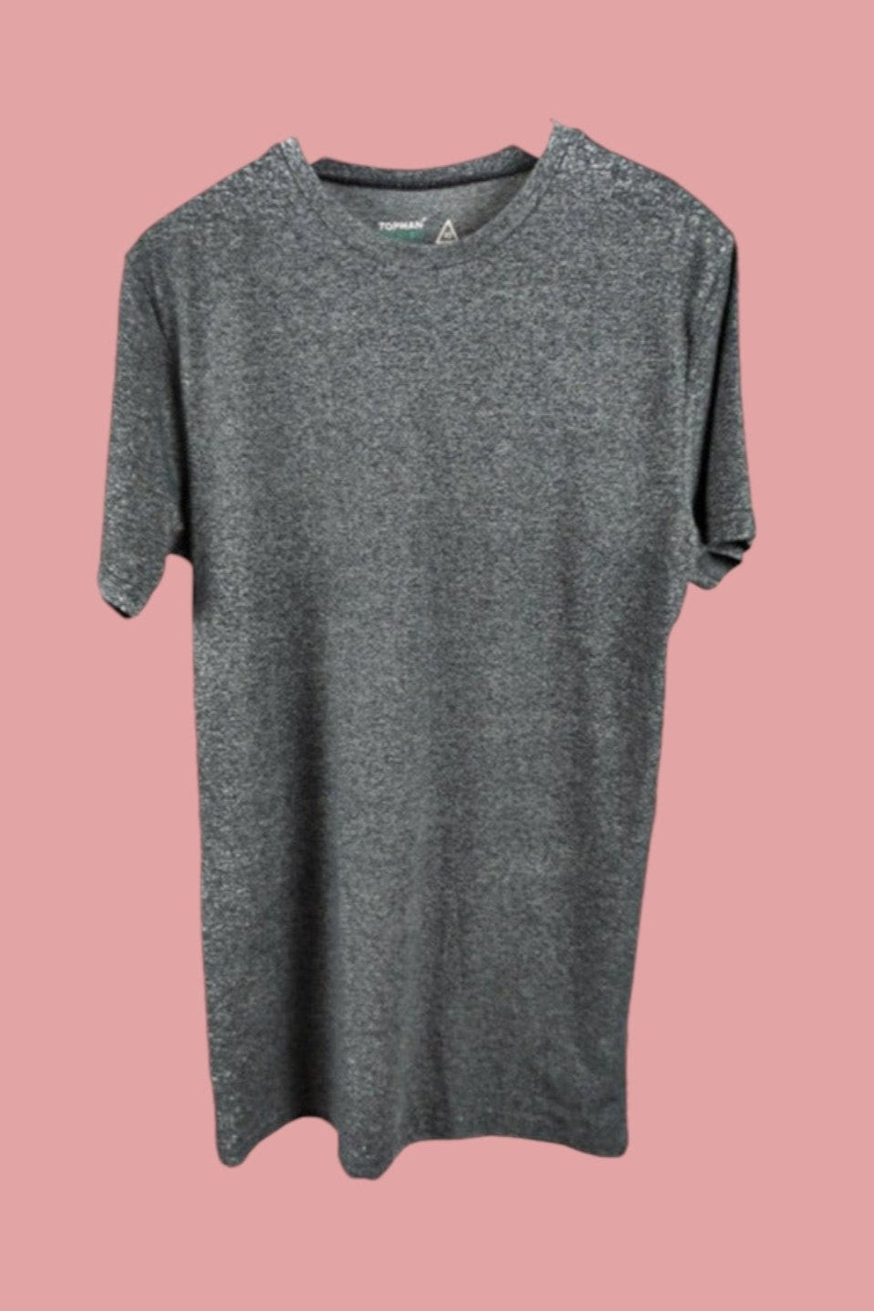 Ανδρικό T-shirt TOPMAN σε Ανθρακί χρώμα (XS)