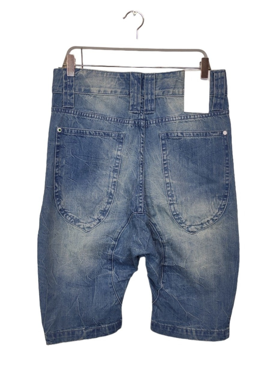 Stock, Τζιν Ανδρική Βερμούδα HUMOR σε Ανοιχτό Denim (Medium)