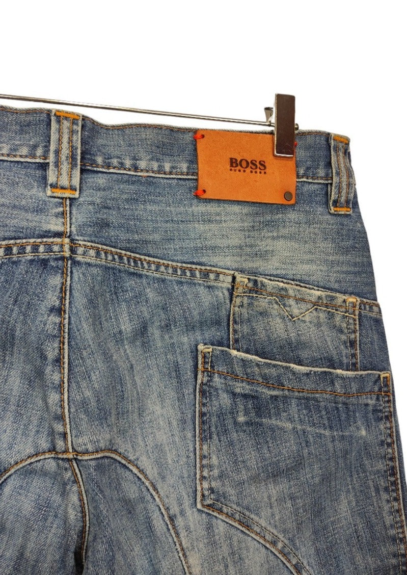 Ανδρική Τζιν Βερμούδα BOSS σε κλασικό Denim χρώμα (Medium)