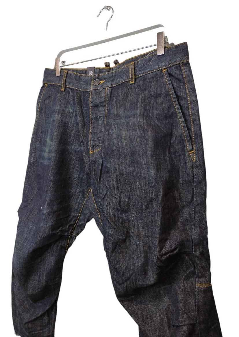 Stock, Τζιν Ανδρική Βερμούδα REIGN σε Σκούρο Denim (Medium)