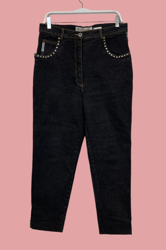 Vintage Γυναικείο Tζιν Παντελόνι ARIZONA JEANS σε Σκούρο Γκρι Χρώμα (Large)