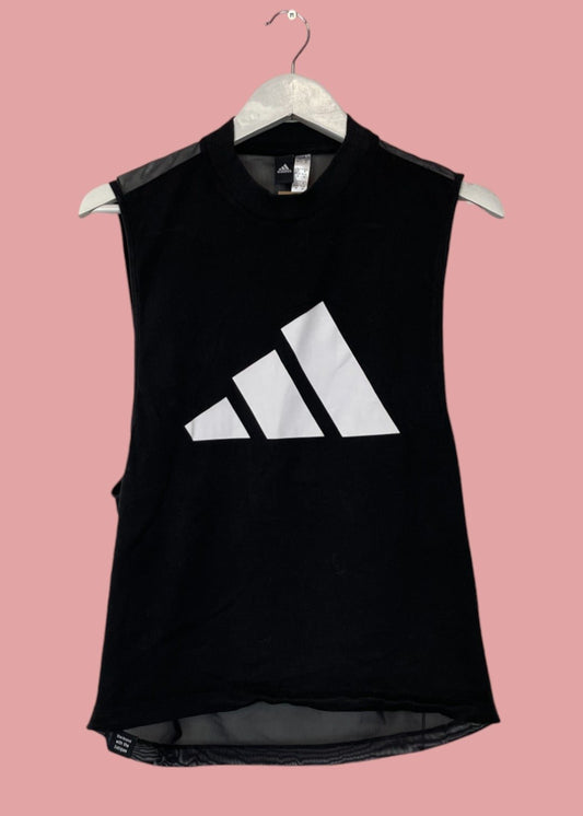 Γυναικεία Αμάνικη Μπλούζα ADIDAS σε Μαύρο χρώμα (Medium)