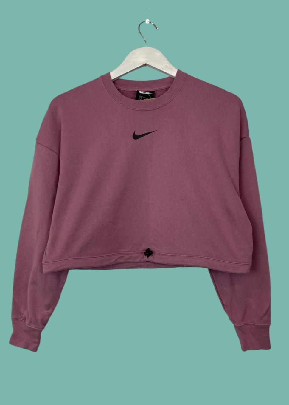 Crop, Γυναικεία Φούτερ Μπλούζα NIKE σε Ροζ χρώμα (Medium)