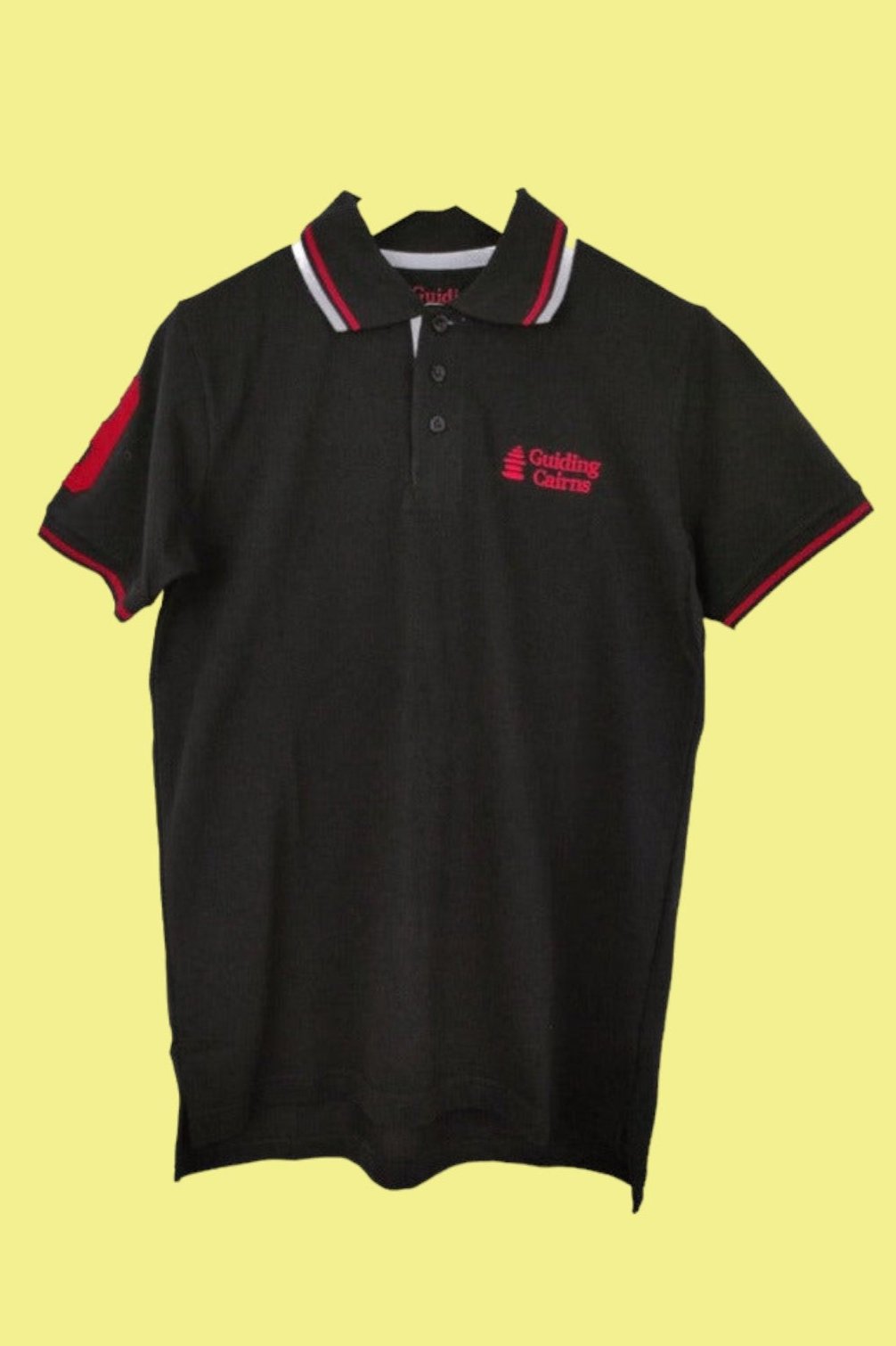 Stock Ανδρικό POLO Τ-shirt GUIDING CAIRNS σε Μαύρο χρώμα