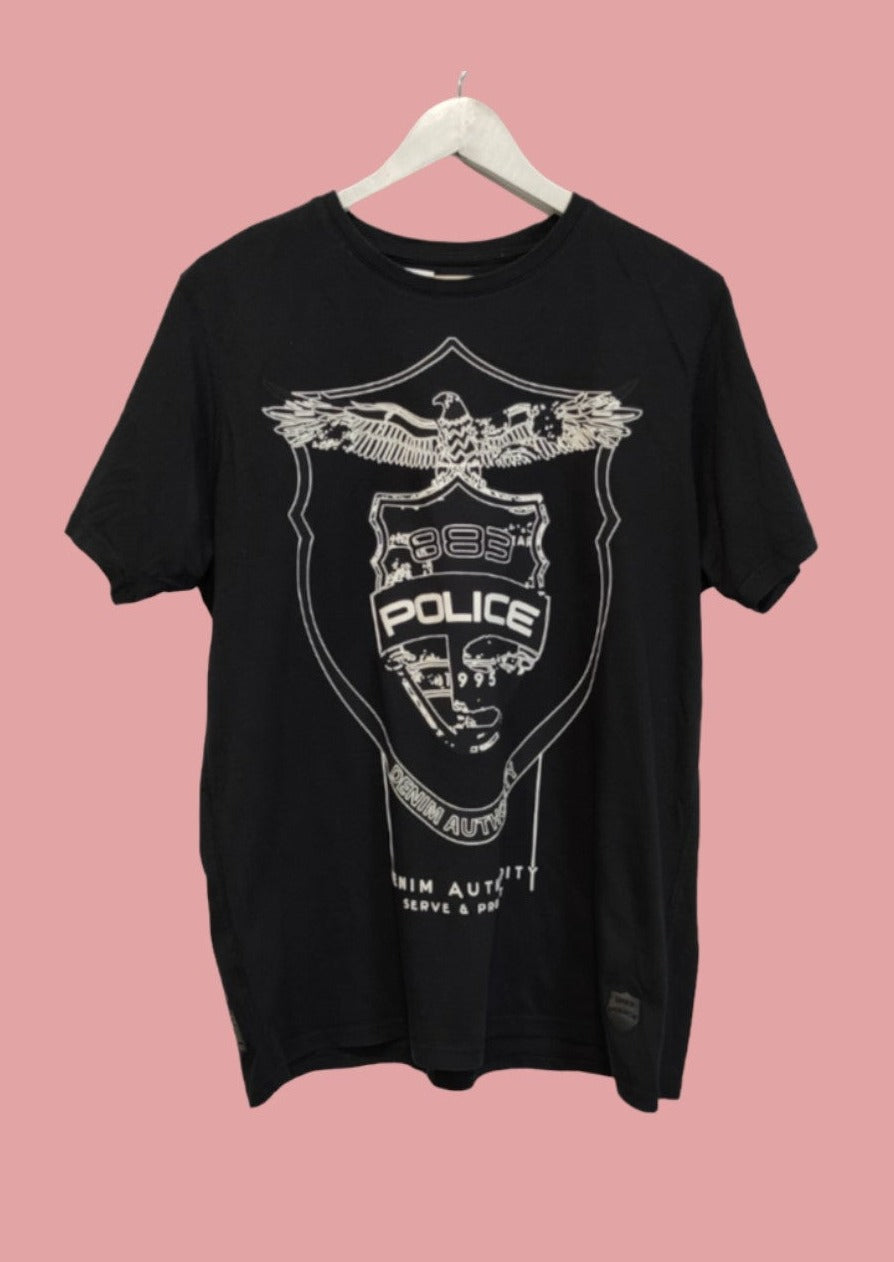 Ανδρική Μπλούζα - T-Shirt 883 POLICE σε Μαύρο Χρώμα (Medium)