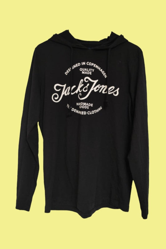 Μακό Αθλητική Ανδρική Μπλούζα JACK & JONES σε Μαύρο χρώμα (Medium)