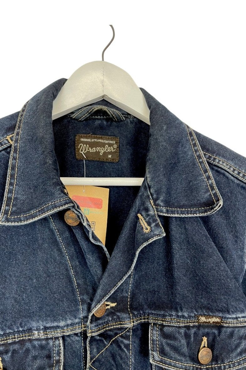 Vintage, Ανδρικό Τζιν Τζάκετ WRANGLER σε Σκούρο Μπλε Denim (Medium)