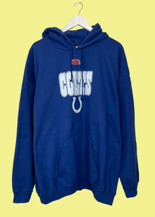 Ανδρική Φούτερ Μπλούζα με Κουκούλα NFL COLTS (2XL)